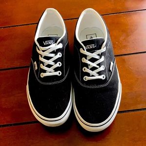Black Platform Vans Size 10 Light Wear